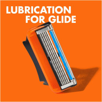 Gillette 4-Piece Fusion5 Razor Blades Orange/Silver