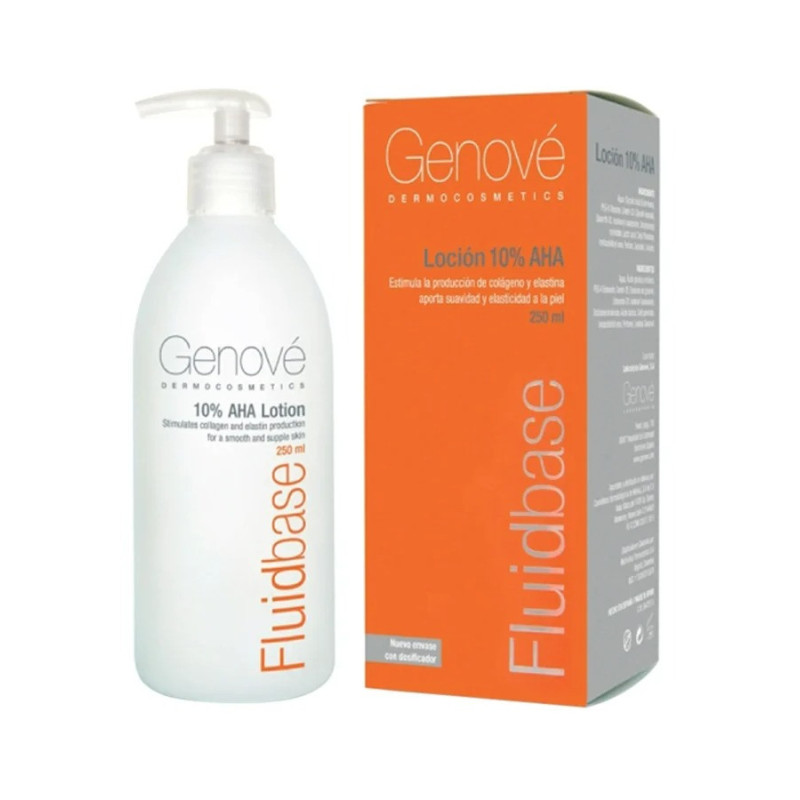 Genove Fluidbase, 10% Aha Lotion White 250Ml