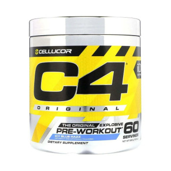 CELLUCOR C4 Original Explosive Pre-Workout - Icy Blue Raz - 60 Servings
