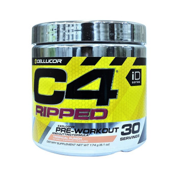 CELLUCOR C4 Ripped Explosive Pre-Workout - Tropical Punch - 30 Servings-174 Grams