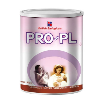 BRITISH BIOLOGICAL Pro-Pl Protein For Pregnancy And Lactation (Chocolate Flavour) 400G