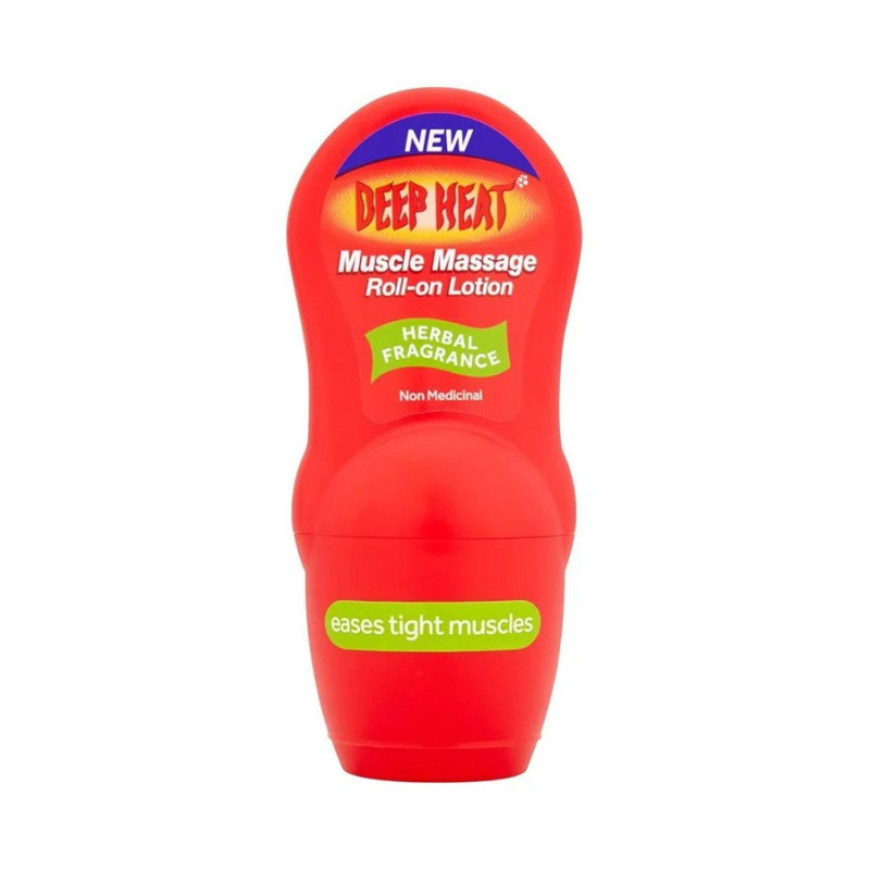 DEEP HEAT Muscle Massage Roll-On Pain Relief Lotion