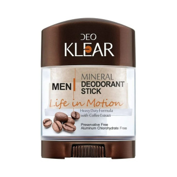 DEO KLEAR Mineral Deodorant Life In Motion Men Stick 70G