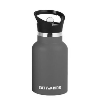 Eazy Kids Stainless Steel Water Bottle 350ml - Grey For All Ages, Unisex (EZ_SSWB_350GY)