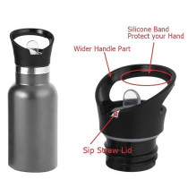 Eazy Kids Stainless Steel Water Bottle 350ml - Grey For All Ages, Unisex (EZ_SSWB_350GY)