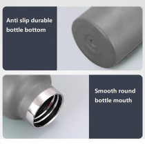 Eazy Kids Stainless Steel Water Bottle 350ml - Grey For All Ages, Unisex (EZ_SSWB_350GY)