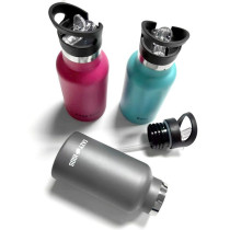 Eazy Kids Stainless Steel Water Bottle 350ml - Grey For All Ages, Unisex (EZ_SSWB_350GY)