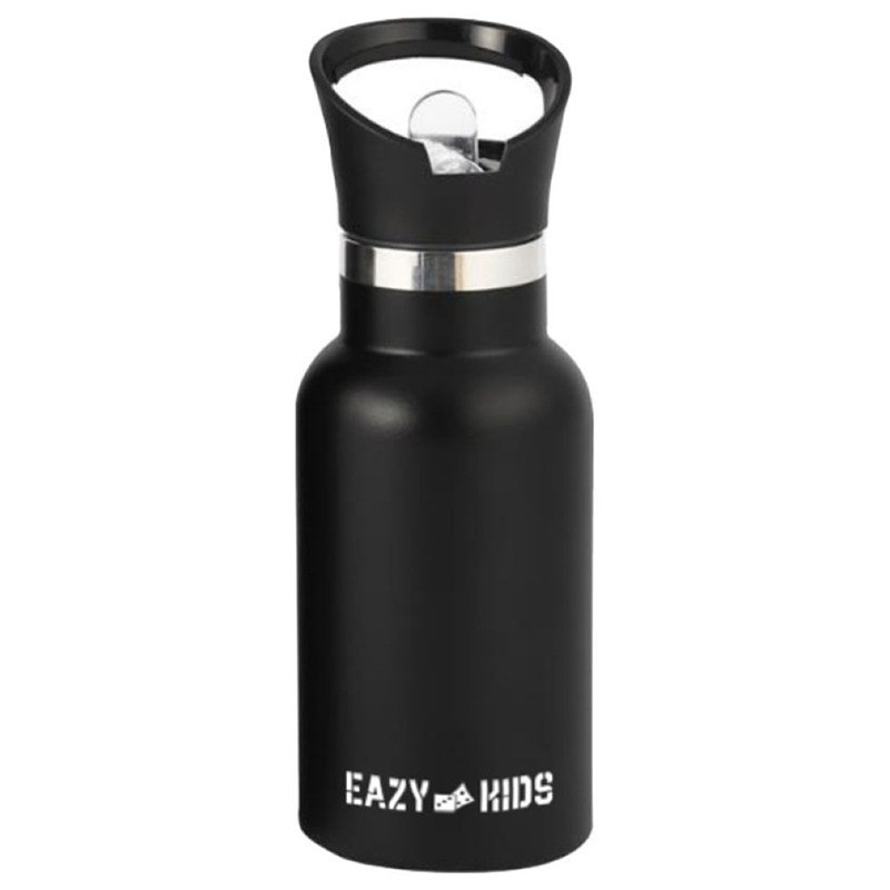 Eazy Kids Stainless Steel Water Bottle 500ml - Black For All Ages, Unisex (EZ_SSWB_500BK)