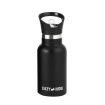 Eazy Kids Stainless Steel Water Bottle 500ml - Black For All Ages, Unisex (EZ_SSWB_500BK)