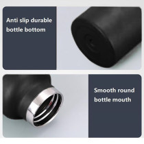 Eazy Kids Stainless Steel Water Bottle 500ml - Black For All Ages, Unisex (EZ_SSWB_500BK)