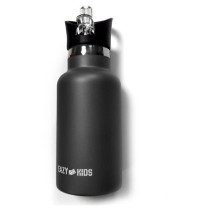 Eazy Kids Stainless Steel Water Bottle 500ml - Black For All Ages, Unisex (EZ_SSWB_500BK)
