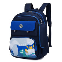 Eazy Kids Dino School Bag w/t Pencil Case-Dark Blue For 3Years+, Unisex (EZ_SB01_BU)
