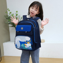 Eazy Kids Dino School Bag w/t Pencil Case-Dark Blue For 3Years+, Unisex (EZ_SB01_BU)