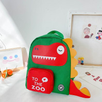 Eazy Kids Steg aurous Dinosaur School Bag-Green For 3Years+, Unisex (EZ_SB44_GRDI)