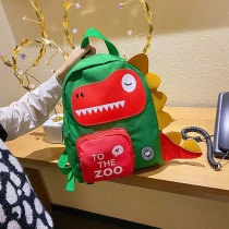 Eazy Kids Steg aurous Dinosaur School Bag-Green For 3Years+, Unisex (EZ_SB44_GRDI)