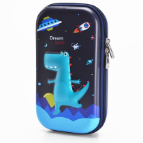 Eazy Kids Dinosaur XL Pencil Case-Blue For All ages, Unisex (EZ_PBX_09)