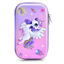 Eazy Kids XL Unicorn Pencil Case-Pink For All ages, Unisex (EZ_PBX_10)
