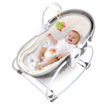 Teknum 5-in-1 Cozy Rocker Bassinet w/ Awning & Mosquito net- Grey For 0-3Years, Unisex (TK_5in1RK_GY)