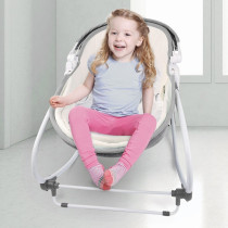 Teknum 5-in-1 Cozy Rocker Bassinet w/ Awning & Mosquito net- Grey For 0-3Years, Unisex (TK_5in1RK_GY)