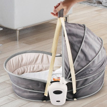 Teknum 5-in-1 Cozy Rocker Bassinet w/ Awning & Mosquito net- Grey For 0-3Years, Unisex (TK_5in1RK_GY)
