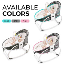 Teknum 5-in-1 Cozy Rocker Bassinet w/ Awning and Mosquito net- Green For 0-3Years, Unisex, TK 5in1RKGR