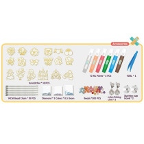 Eazy Kids DIY Kids Art & Craft Crystal Pendant Making & Coloring Set XL- Princess For 3 Years Plus, Unisex