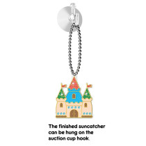 Eazy Kids DIY Kids Art & Craft Crystal Pendant Making & Coloring Set XL- Princess For 3 Years Plus, Unisex