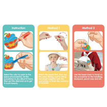 Eazy Kids DIY Kids Art & Craft Crystal Pendant Making & Coloring Set XL- Dessert For 3Years+, Unisex (EZ_DIYCP_DESE)