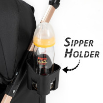 Teknum Explorer Travel Stroller w/t Diaper Bag & Stroller Hooks - Black For 6-36Months, Unisex (CM_TKSN_EXPSTDPBL)