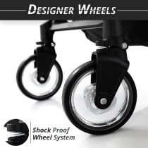 Teknum Explorer Travel Stroller w/t Diaper Bag & Stroller Hooks - Black For 6-36Months, Unisex (CM_TKSN_EXPSTDPBL)
