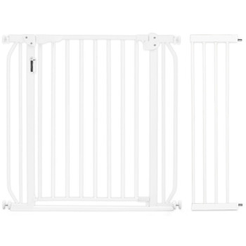 Baby Metal Safety LED Gate w/t 20cm Extension, White For 6Months, BS CM LMG20WH