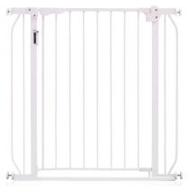 Baby Metal Safety LED Gate w/t 20cm Extension, White For 6Months, BS CM LMG20WH