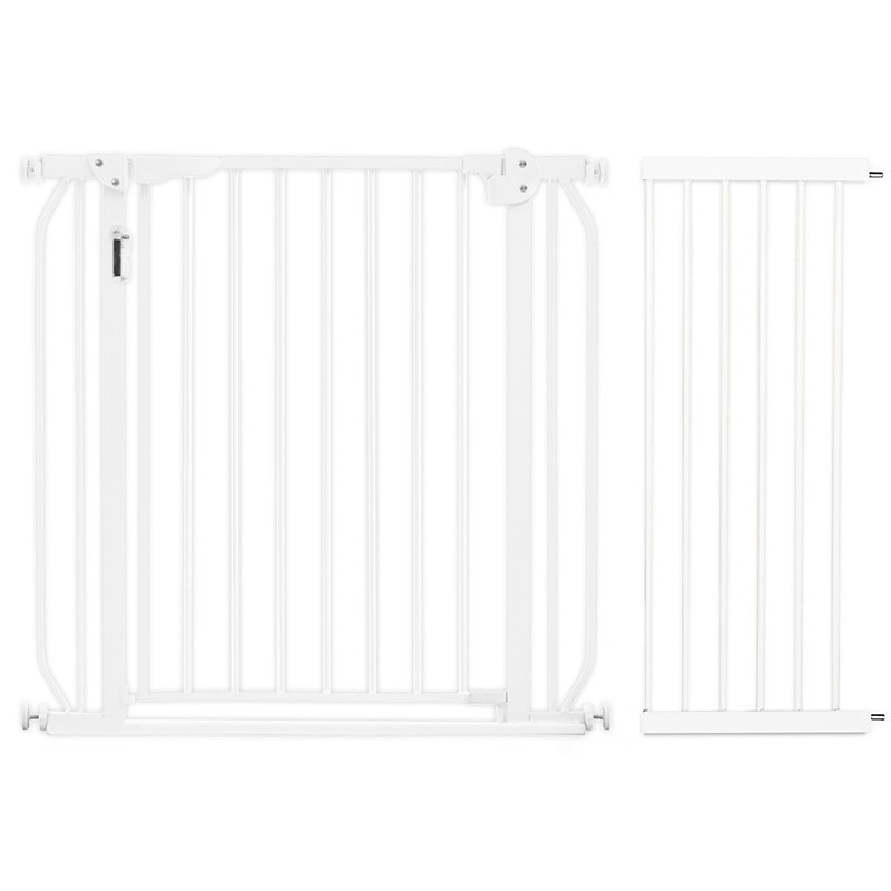 Baby Safe Metal Safety LED Gate w/t 30cm Extension, White, Unisex (BS_CM_LMG30WH)