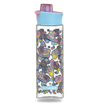 Eazy Kids Lunch Box and Tritan Water Bottle w/ Flip Lid, Gen Z Skater - Blue, 750ml