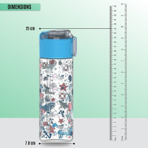Eazy Kids Lunch Box Set and Tritan Water Bottle w/ Snack Box, Shark - Blue, 450ml