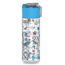 Eazy Kids Lunch Box Set and Tritan Water Bottle w/ Snack Box, Shark - Blue, 450ml