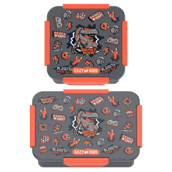 Eazy Kids Lunch Box Set, Gen Z - Grey
