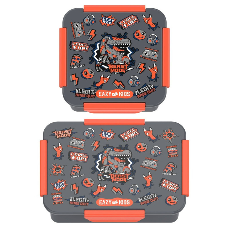 Eazy Kids Lunch Box Set, Gen Z - Grey