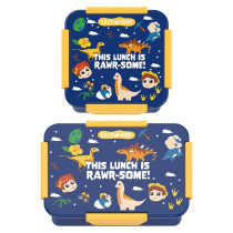 Eazy Kids Lunch Box Set, T-Rex- Blue