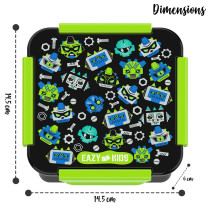Eazy Kids Lunch Box Set, Gen Z - Black