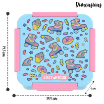 Eazy Kids Lunch Box Set, Gen Z Skater - Blue