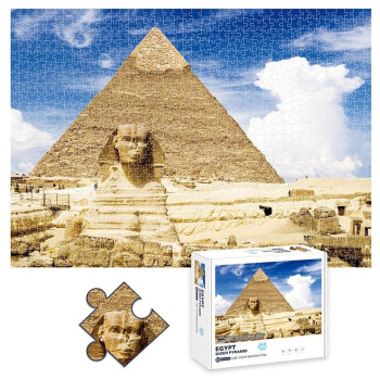Little Story Jigsaw Puzzle Educational & Fun Game (The Great Pyramid of Giza, Egypt)-1000 pcs For 6Years+, Unisex (LS_PZ_PYR)