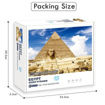 Little Story Jigsaw Puzzle Educational & Fun Game (The Great Pyramid of Giza, Egypt)-1000 pcs For 6Years+, Unisex (LS_PZ_PYR)