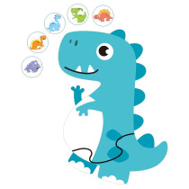 Little Story 6-in-1 Matching Puzzle Educational & Fun Game - Dinosaurs For 2Years+, Unisex (LS_PZ_MTDI)