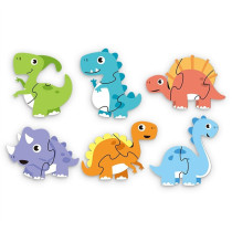 Little Story 6-in-1 Matching Puzzle Educational & Fun Game - Dinosaurs For 2Years+, Unisex (LS_PZ_MTDI)