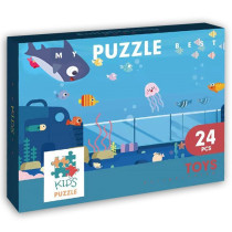 Little Story Jigsaw Puzzle Educational & Fun Game (Life Under Water)- 24 pcs For 3Years+, Unisex (LS_PZ_MTFI)
