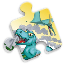 Little Story Jumbo Floor Jigsaw Puzzle Educational & Fun Game (Dinosaurs World)- 35 pcs For 3Years+, Unisex (LS_PZ_ZSDI)