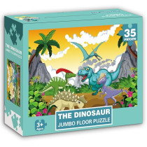 Little Story Jumbo Floor Jigsaw Puzzle Educational & Fun Game (Dinosaurs World)- 35 pcs For 3Years+, Unisex (LS_PZ_ZSDI)