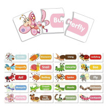 Little Story 20-in-1 Matching Puzzle Educational & Fun Game - Insects For 2Years+, Unisex (LS_PZ_MTAN)