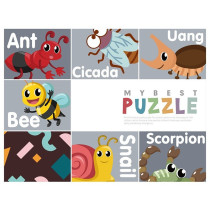 Little Story 20-in-1 Matching Puzzle Educational & Fun Game - Insects For 2Years+, Unisex (LS_PZ_MTAN)